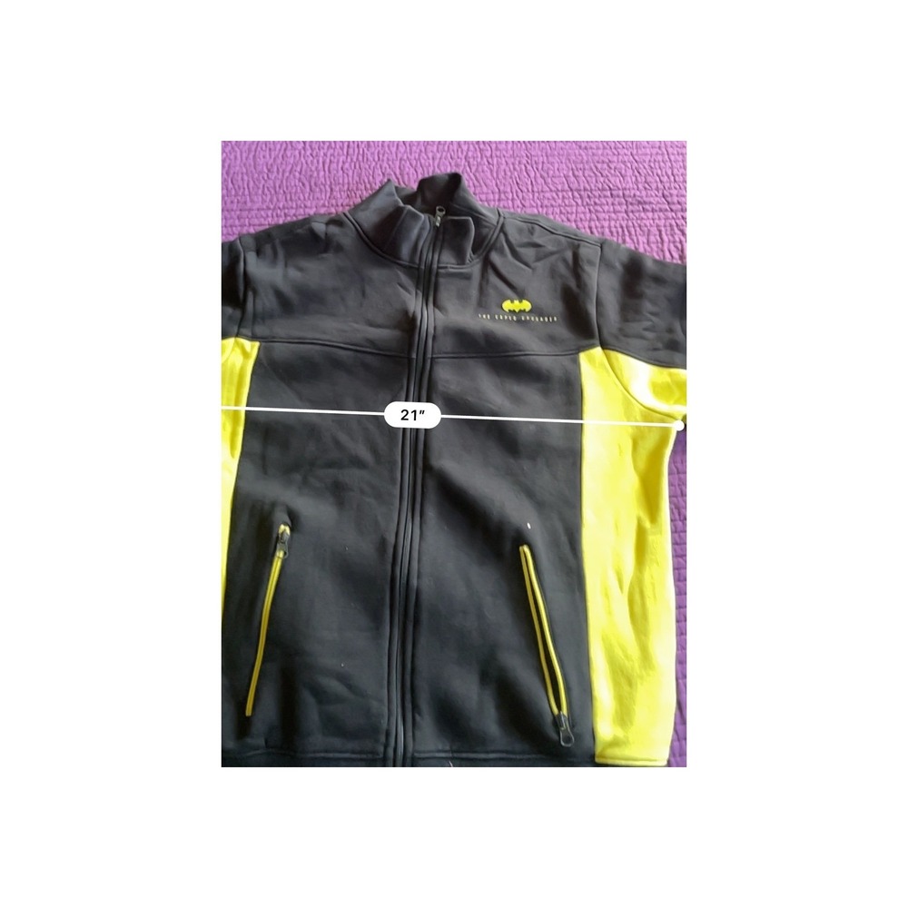 DC Comics Batman The Caped Crusader Full‎ Zip Jacket Hoodie Mens Size M - Picture 5 of 6